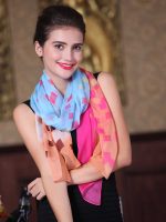 Women Fashion Stylish Soft Silk Chiffon Scarf Colorful Scarf Shawl